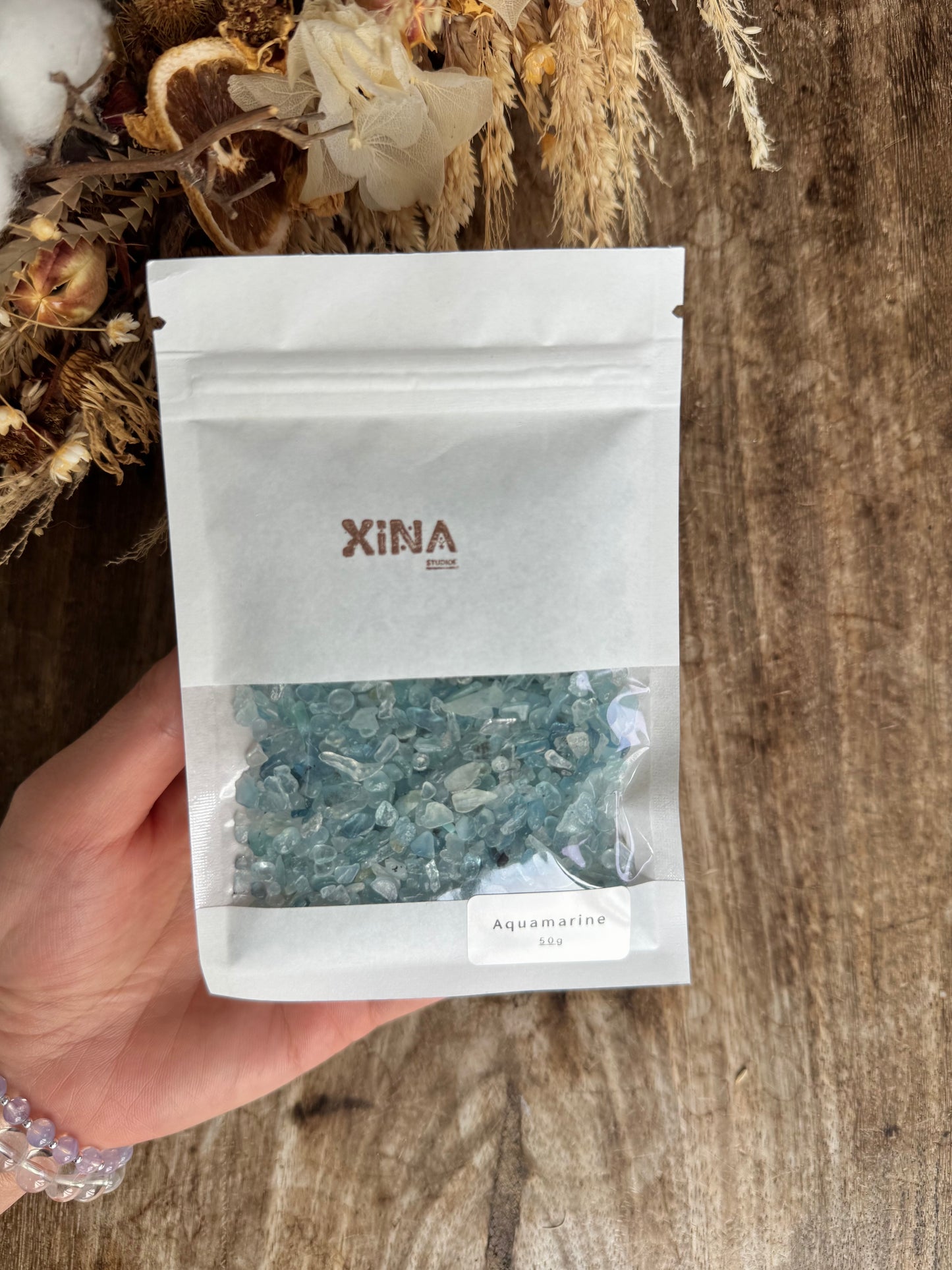 Aaquamarine Chip 50gms Bag