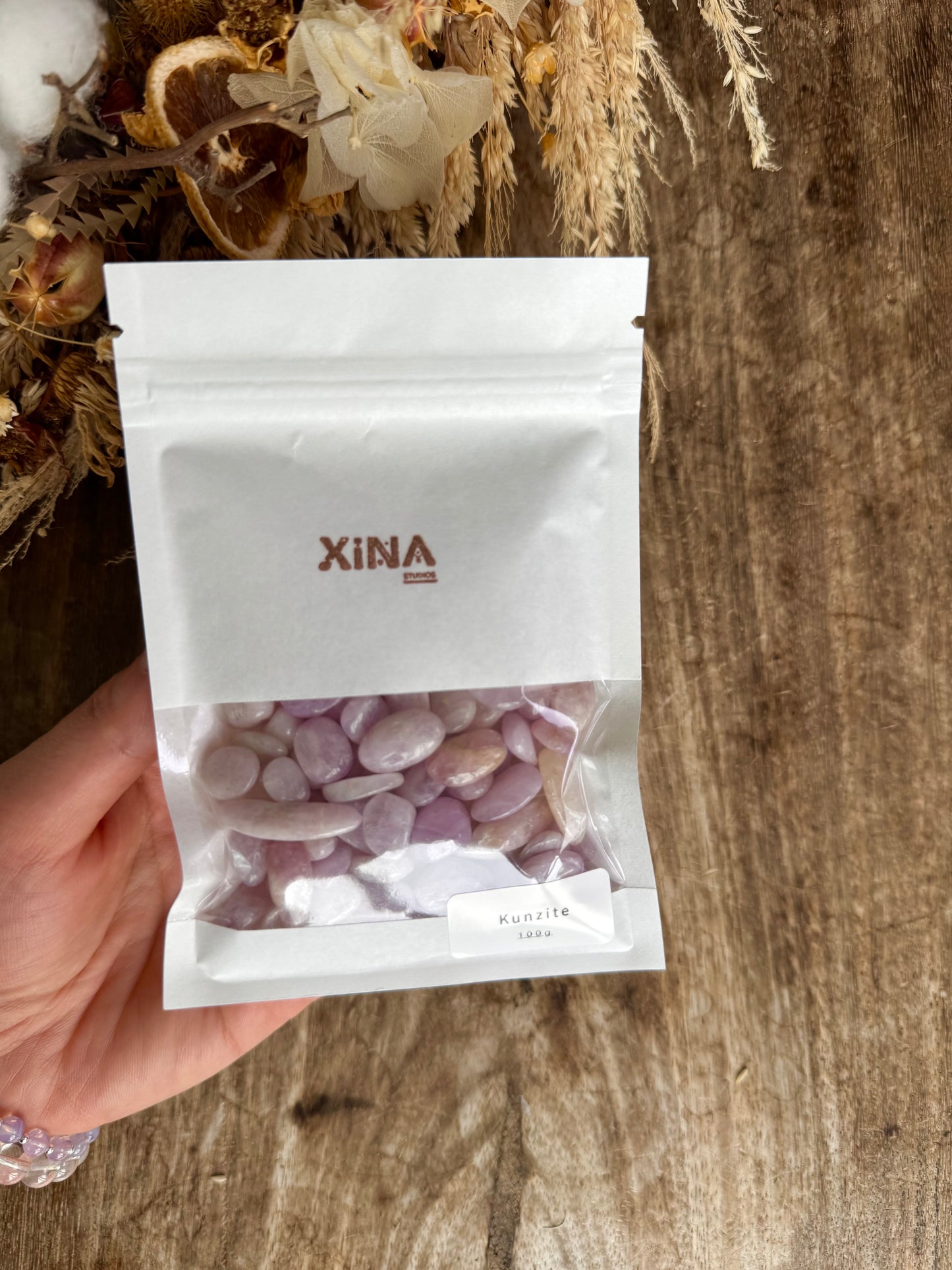 Kunzite Chip 100gms Bag