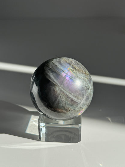 Pink Labradorite Sphere 57 mm