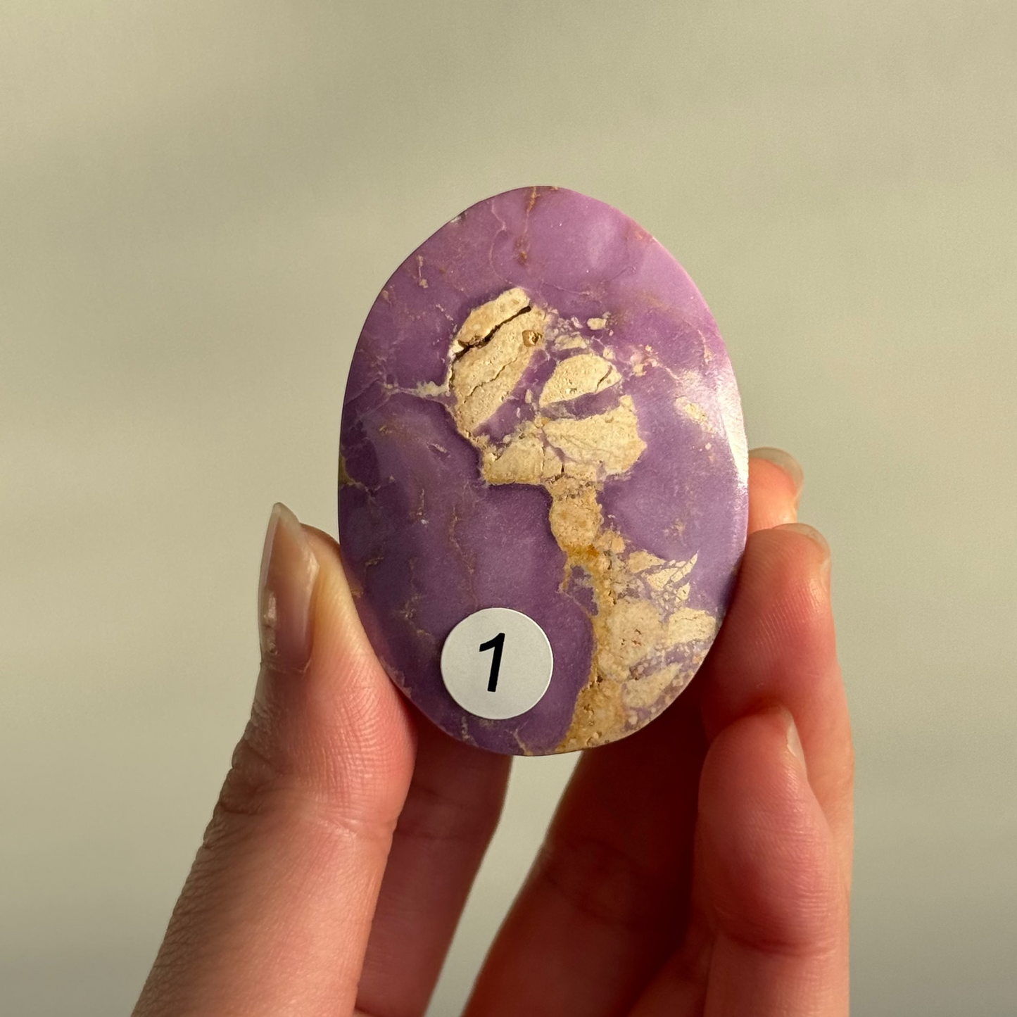 Phosphosiderite Palm Stone #1