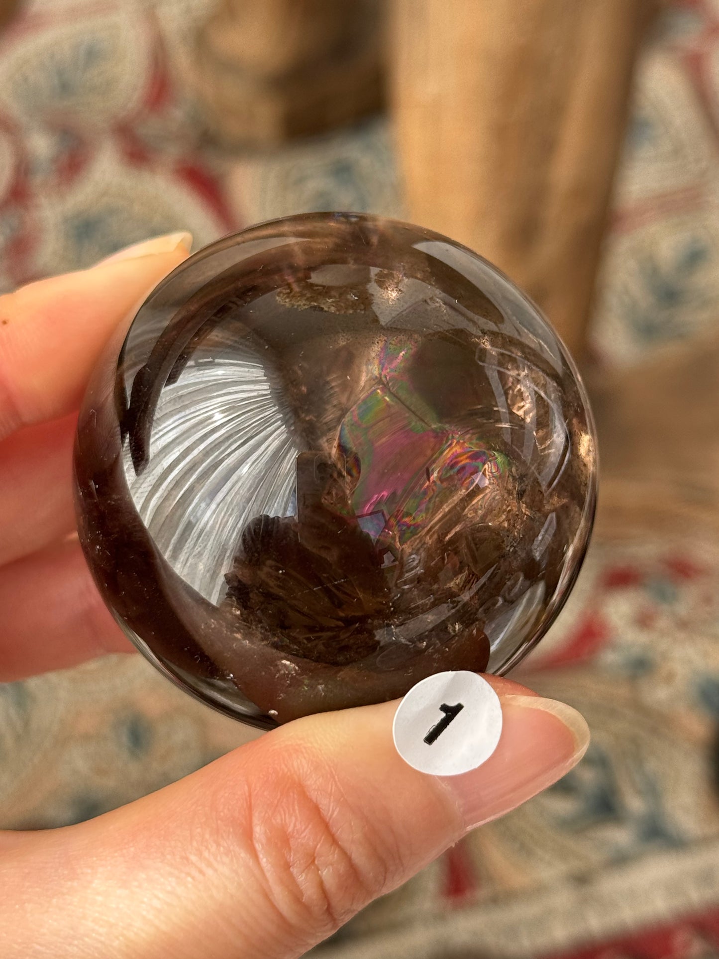 Rainbow Smoky Quartz Sphere #1