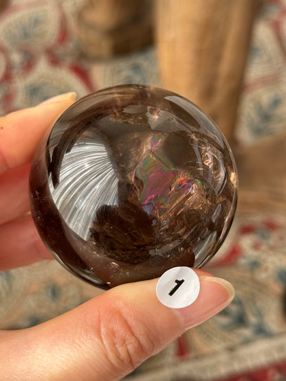 Rainbow Smoky Quartz Sphere #1