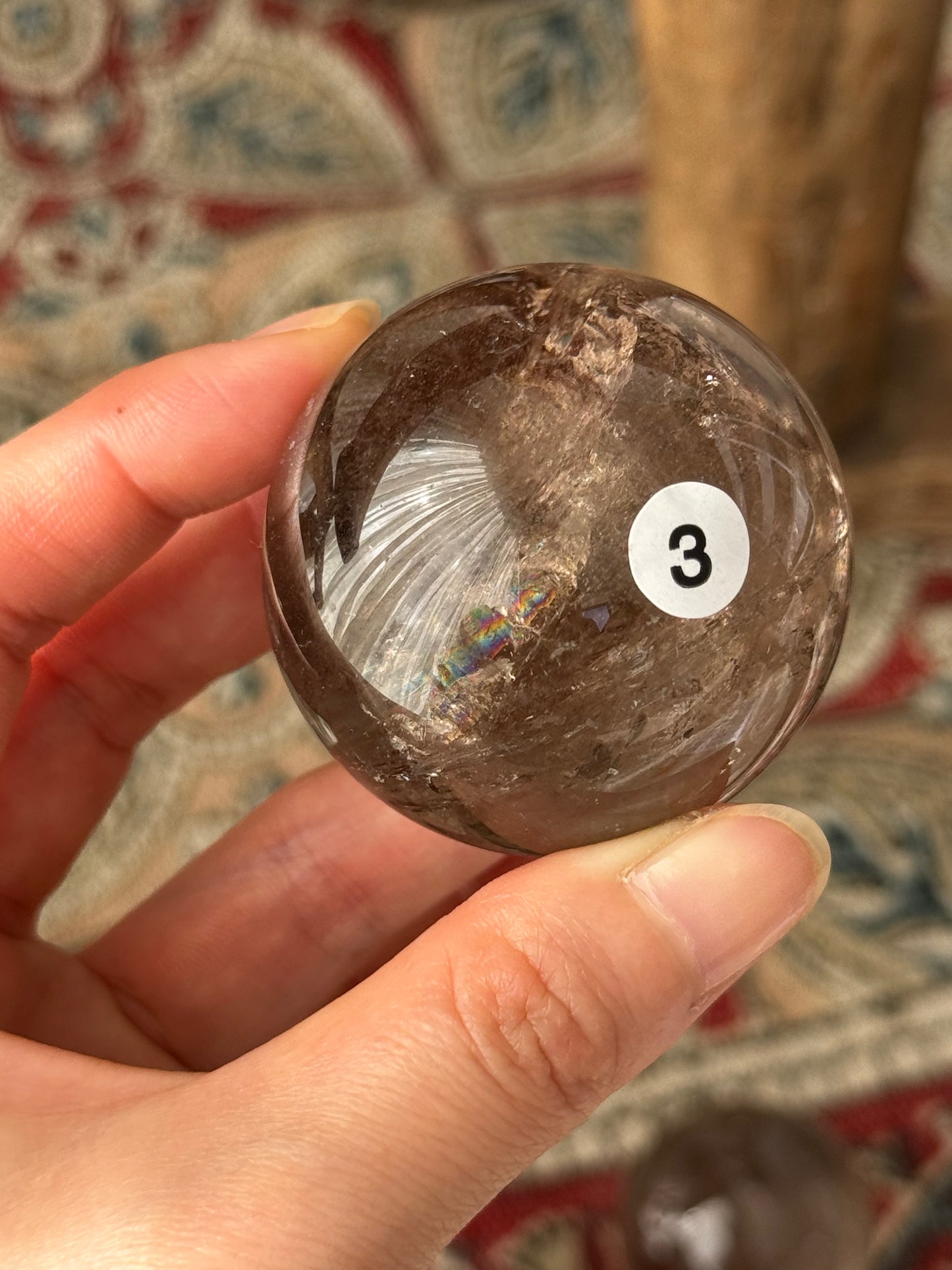 Rainbow Smoky Quartz Sphere #3