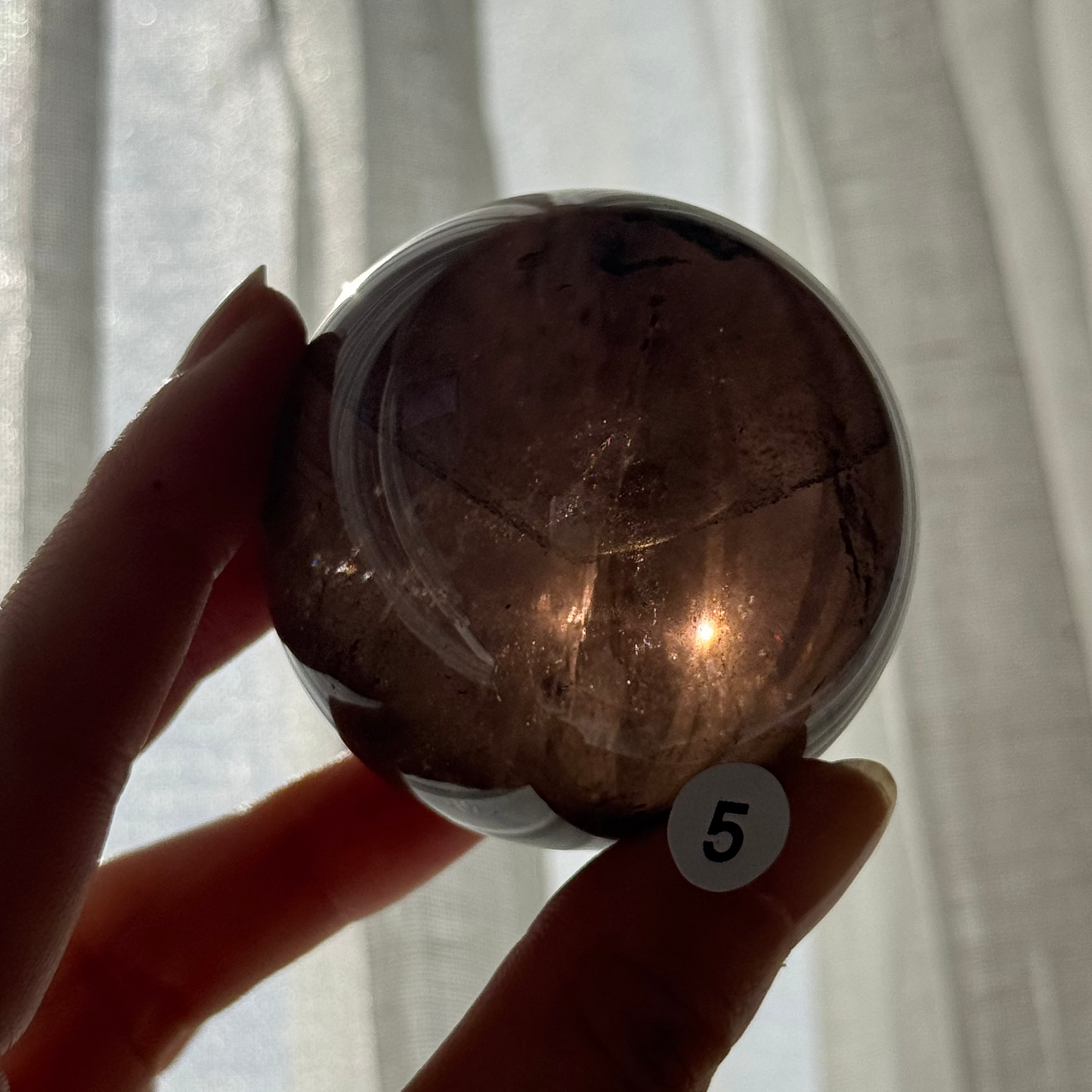 Phantom Smoky Quartz Sphere #5