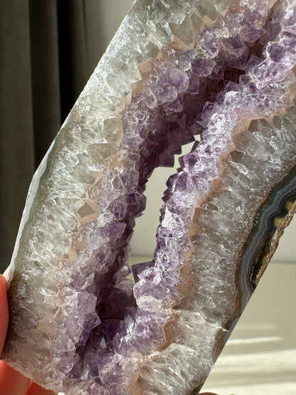 Amethyst and Pinkish Cluster Tower 283g