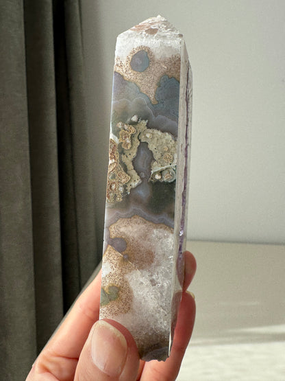 Amethyst and Pinkish Cluster Tower 283g