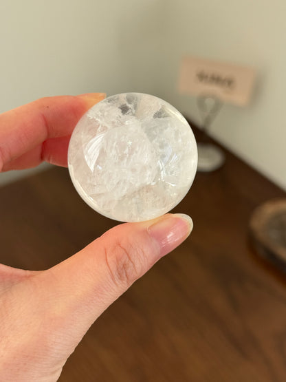 White Cloud Fluorite Sphere #1