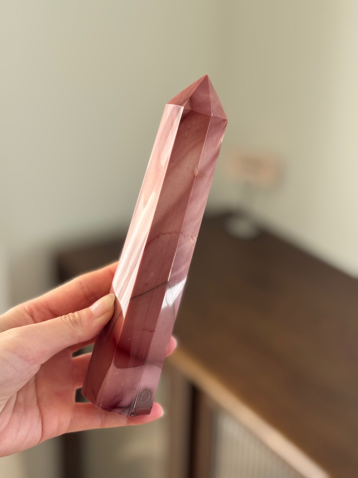 Large Pink Mookaite Tower #4