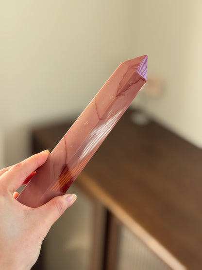 Large Pink Mookaite Tower #4