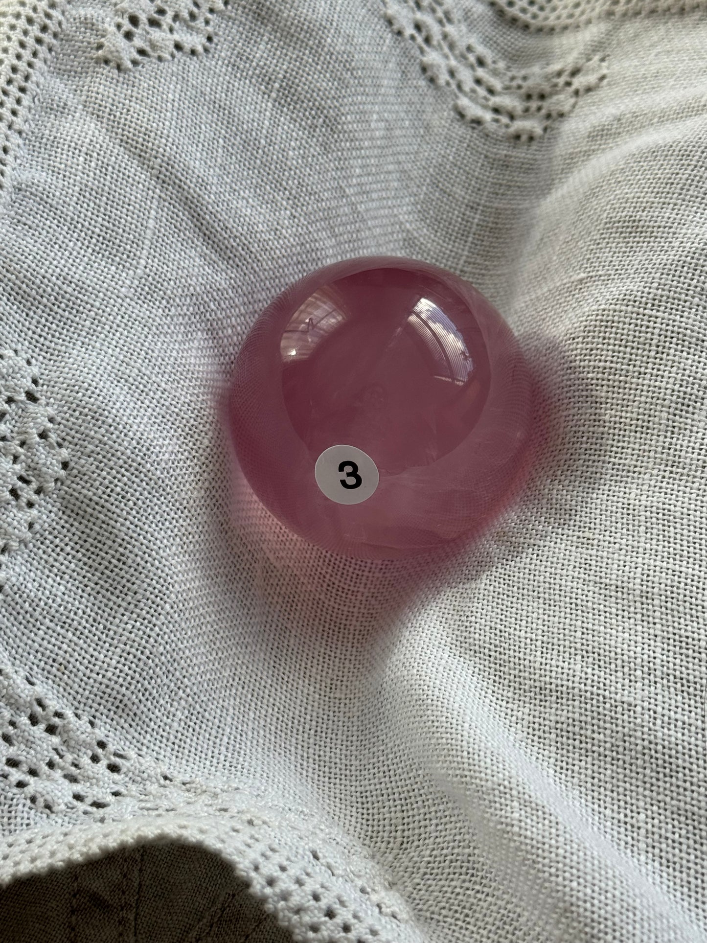 High Grade Asterism Rose Quartz Sphere #3