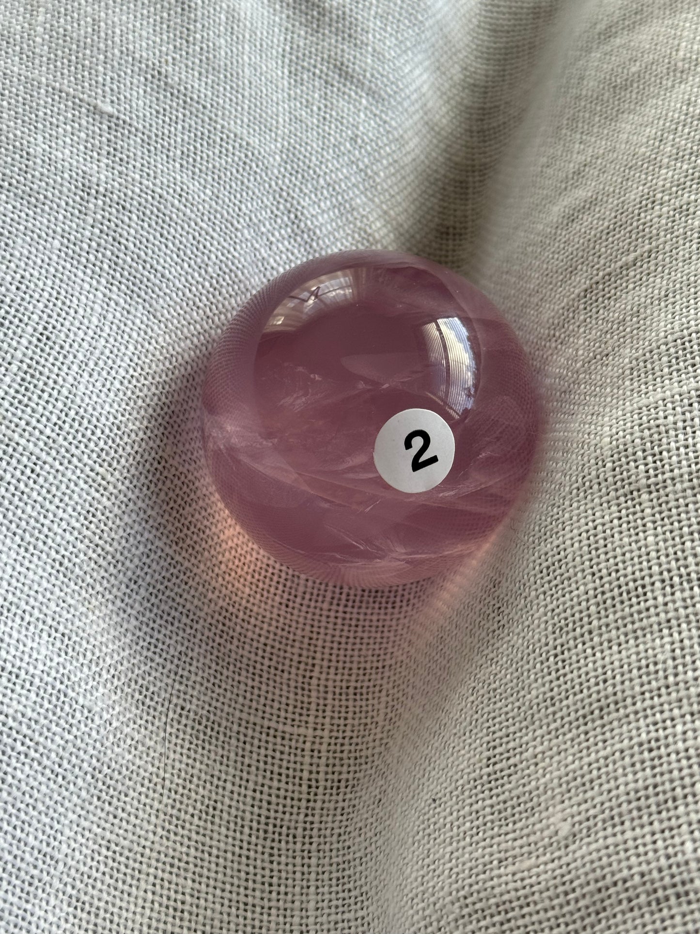 High Grade Asterism Rose Quartz Sphere #2