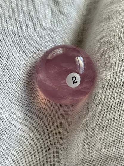 High Grade Asterism Rose Quartz Sphere #2