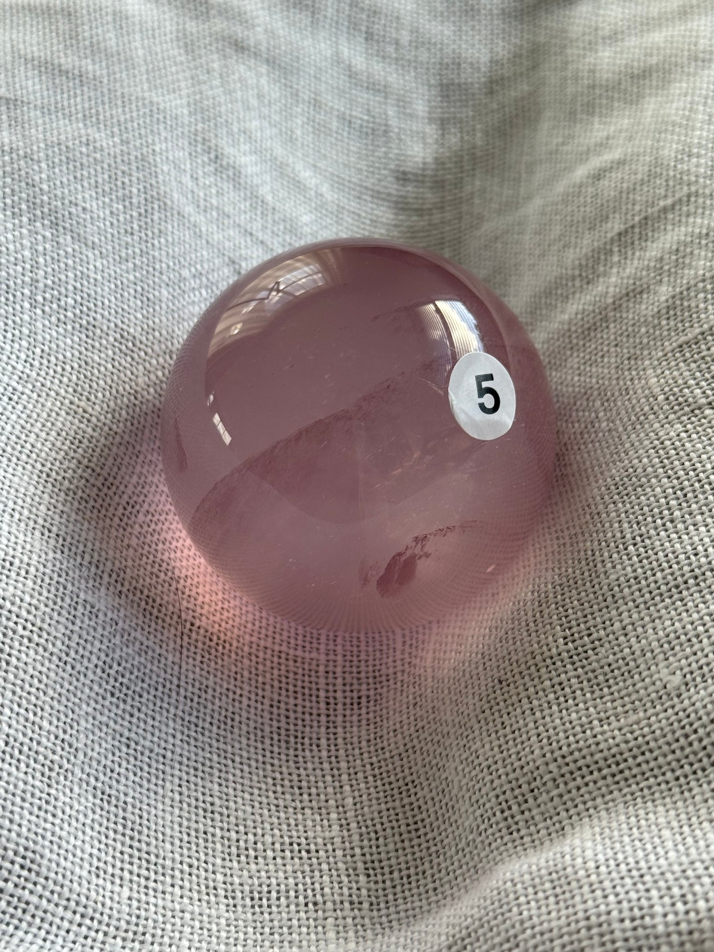 High Grade Asterism Rose Quartz Sphere #5