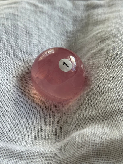 High Grade Asterism Rose Quartz Spher #1