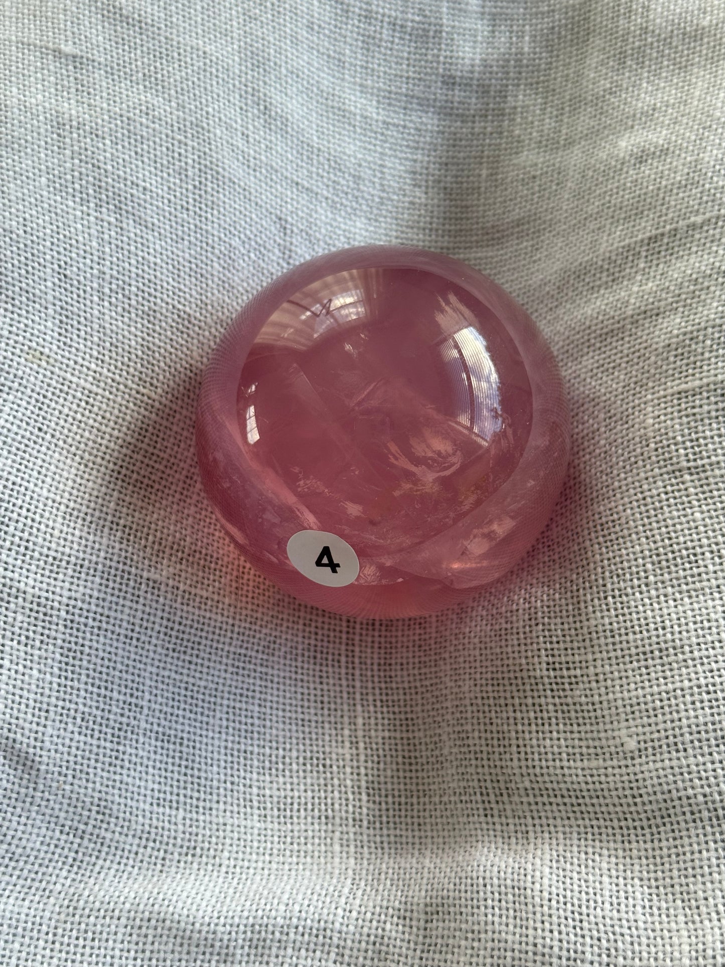 High Grade Asterism Rose Quartz Sphere #4