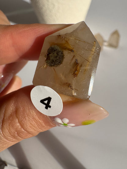 Small Golden Rutilated Quartz Point