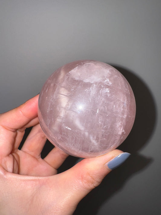 Asterism (star) Rose Quartz Sphere #3