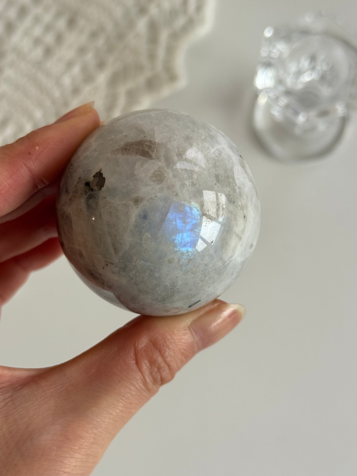 Rainbow Moonstone Sphere #2