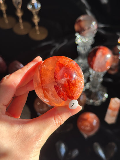 Fire Quartz Sphere 5.2cm #1