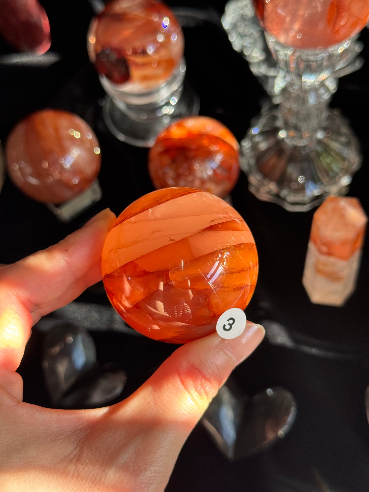 Fire Quartz Sphere 5cm #3