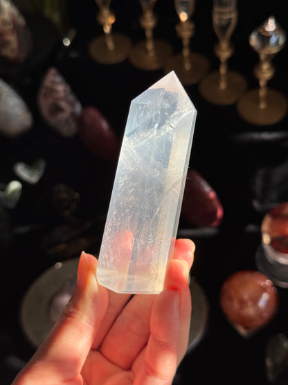 Rutilated Girasol Quartz Point #2