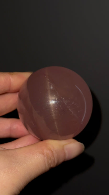 High Grade Asterism Rose Quartz Sphere #3