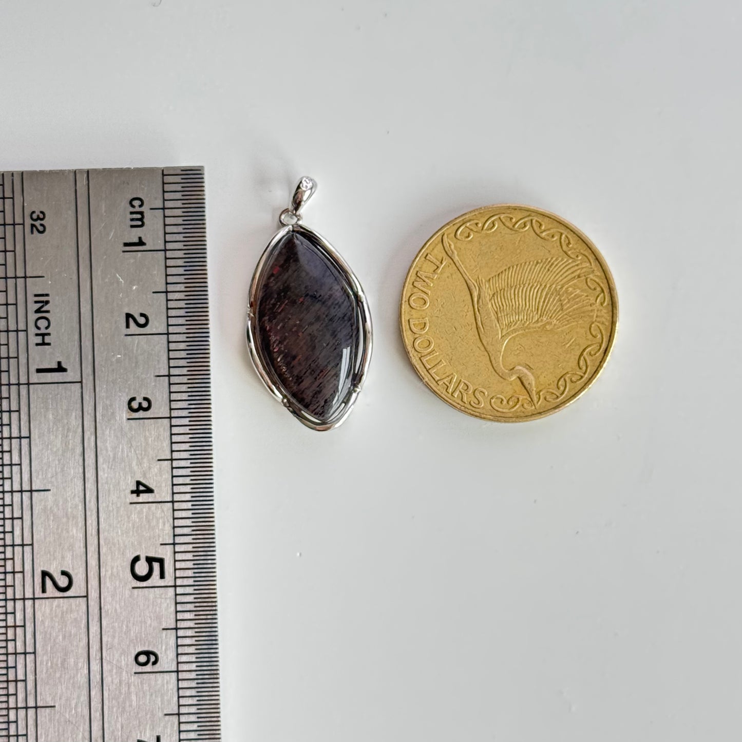 Black Sunstone Sterling Sliver Pendant