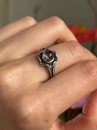Lodolite Sterling Silver Ring Adjustable