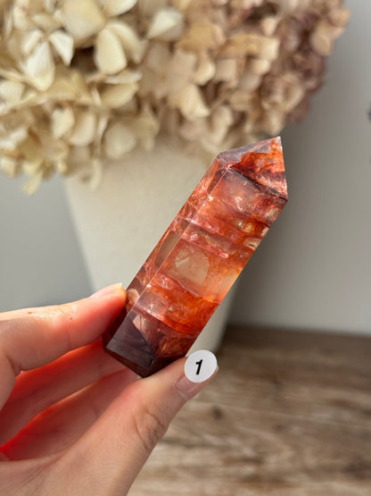 Fire (Hematoid) Quartz Point #1