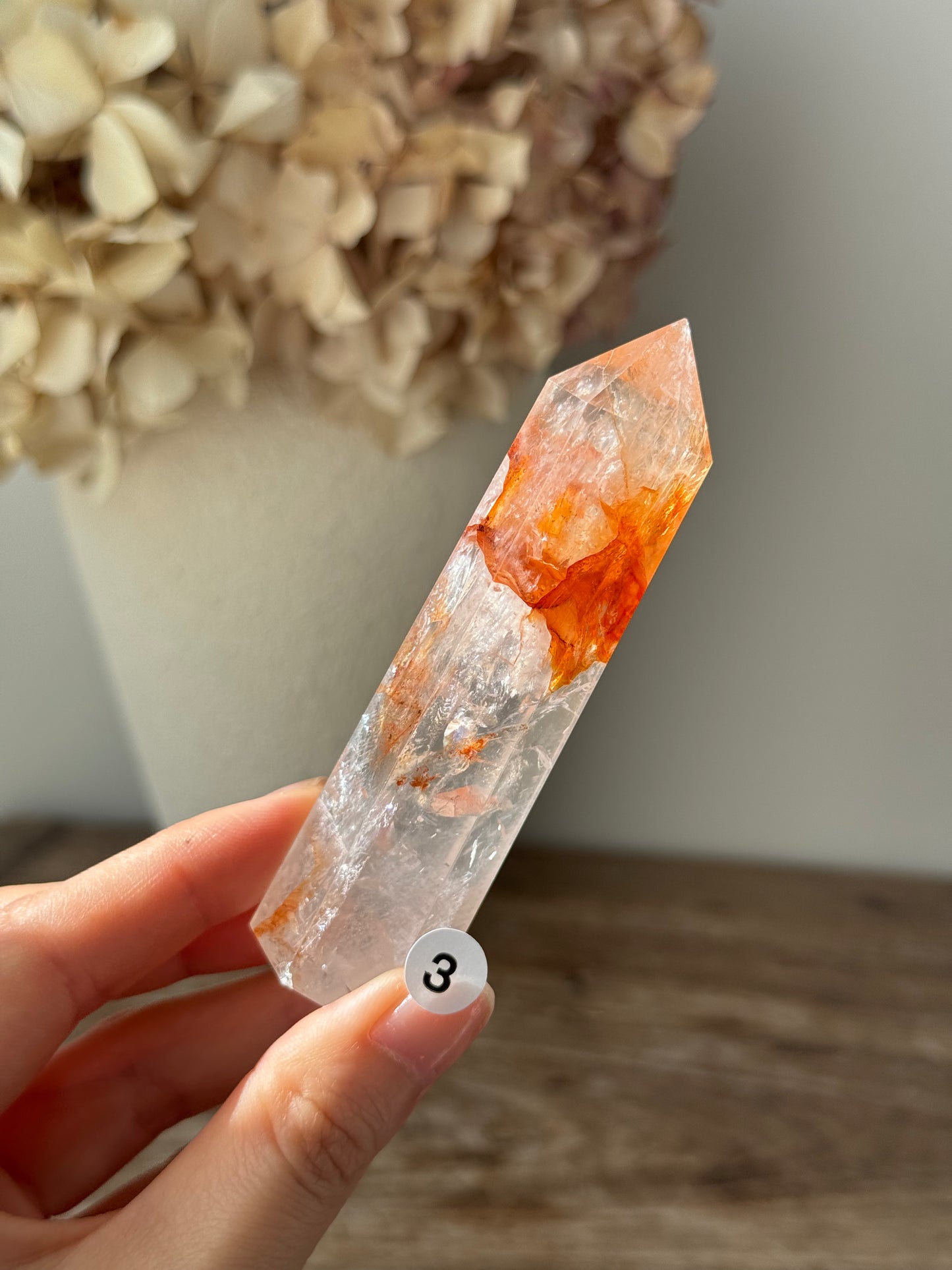 Fire (Hematoid) Quartz Point #3