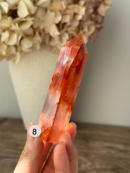 Fire (Hematoid) Quartz Point #8