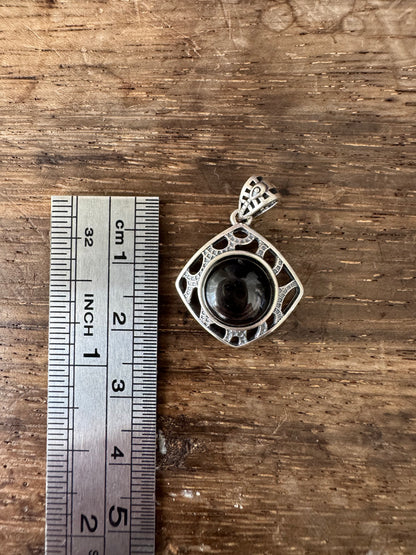 Hypersthene Sterling Sliver Pendant