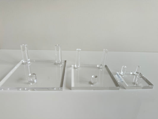 Acrylic Crystal Display Square Holder