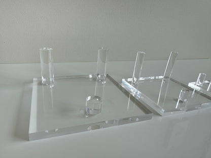 Acrylic Crystal Display Square Holder