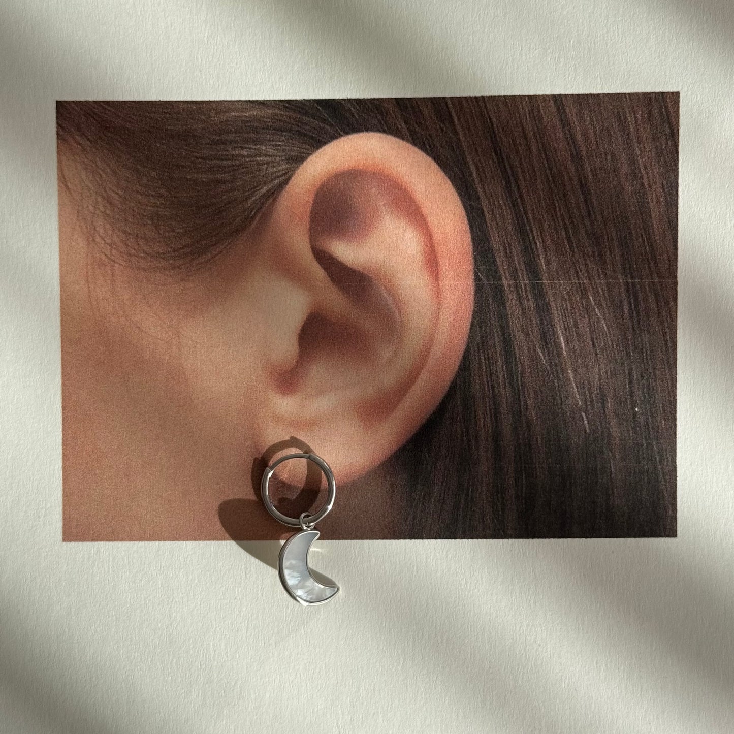 Mother of Pearl Sterling Sliver Drop Earring