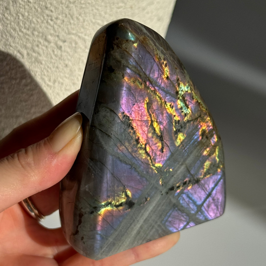 Purple and Pink Labradorite Freeform 370g