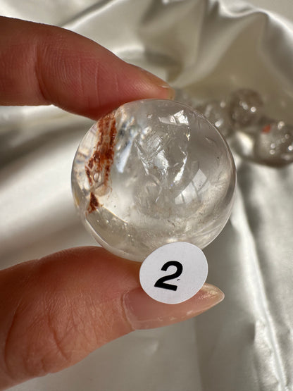 Small Clear Quartz Sphere 30mm
