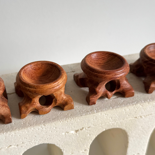 Solid Wooden Sphere holder