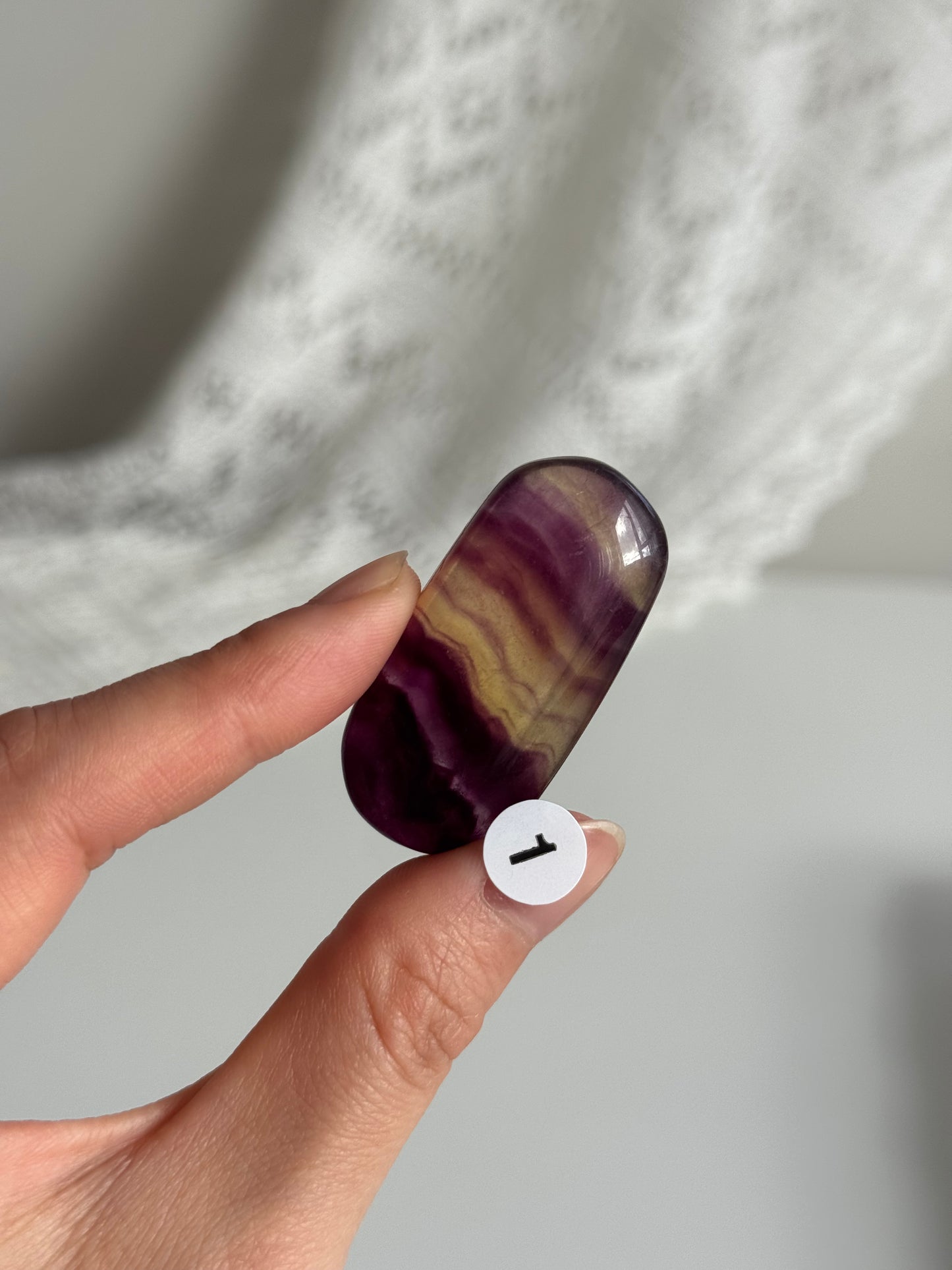 Candy Fluorite Palm Stone