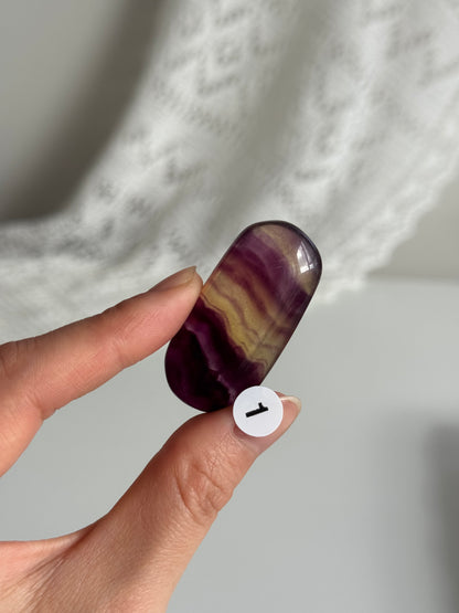 Candy Fluorite Palm Stone