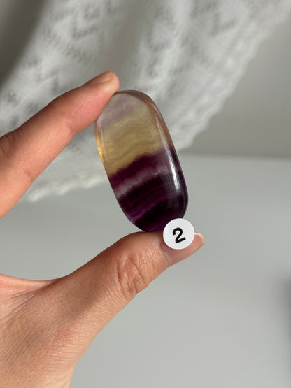 Candy Fluorite Palm Stone
