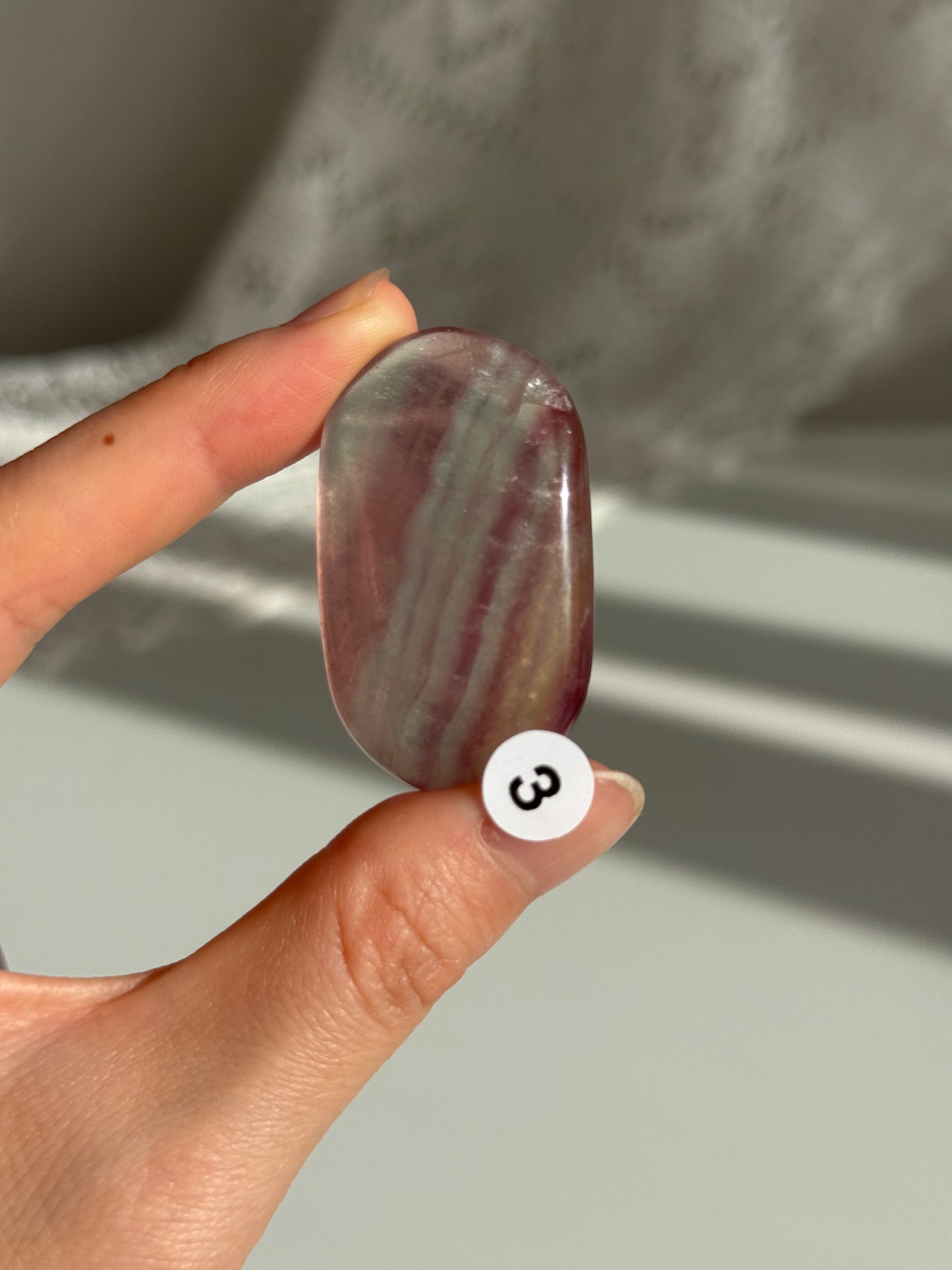 Candy Fluorite Palm Stone