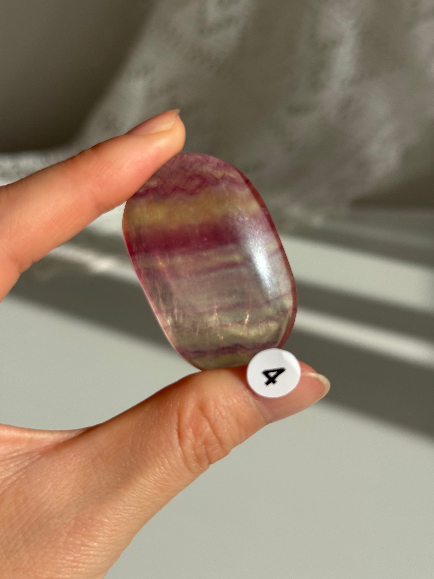 Candy Fluorite Palm Stone