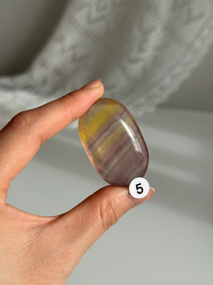 Candy Fluorite Palm Stone