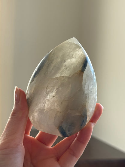 Blue Kyanite with Quartz Flame #2