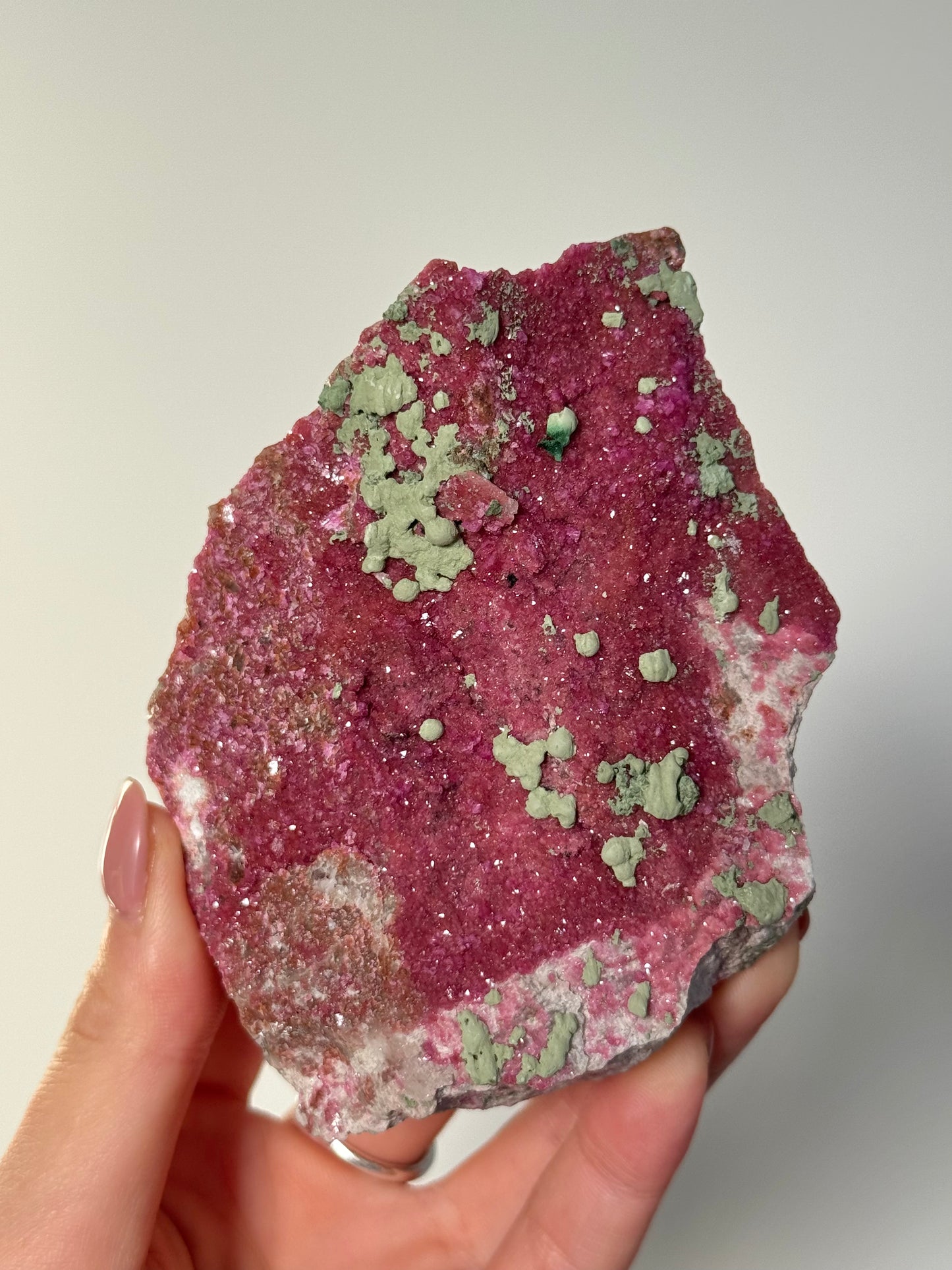 Cobaltoan Calcite with Malachite 313g
