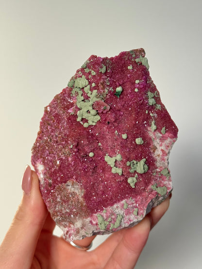 Cobaltoan Calcite with Malachite 313g