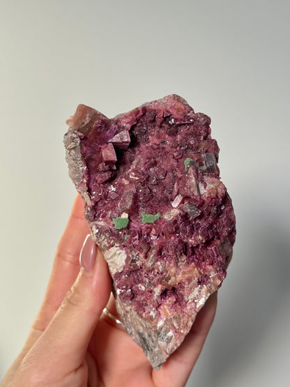 Cobaltoan Calcite with Malachite 304g