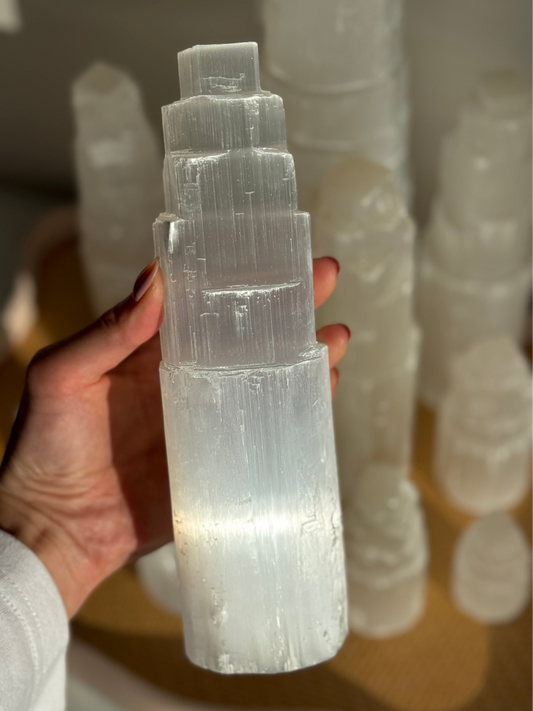 Selenite Tower Large 210mm