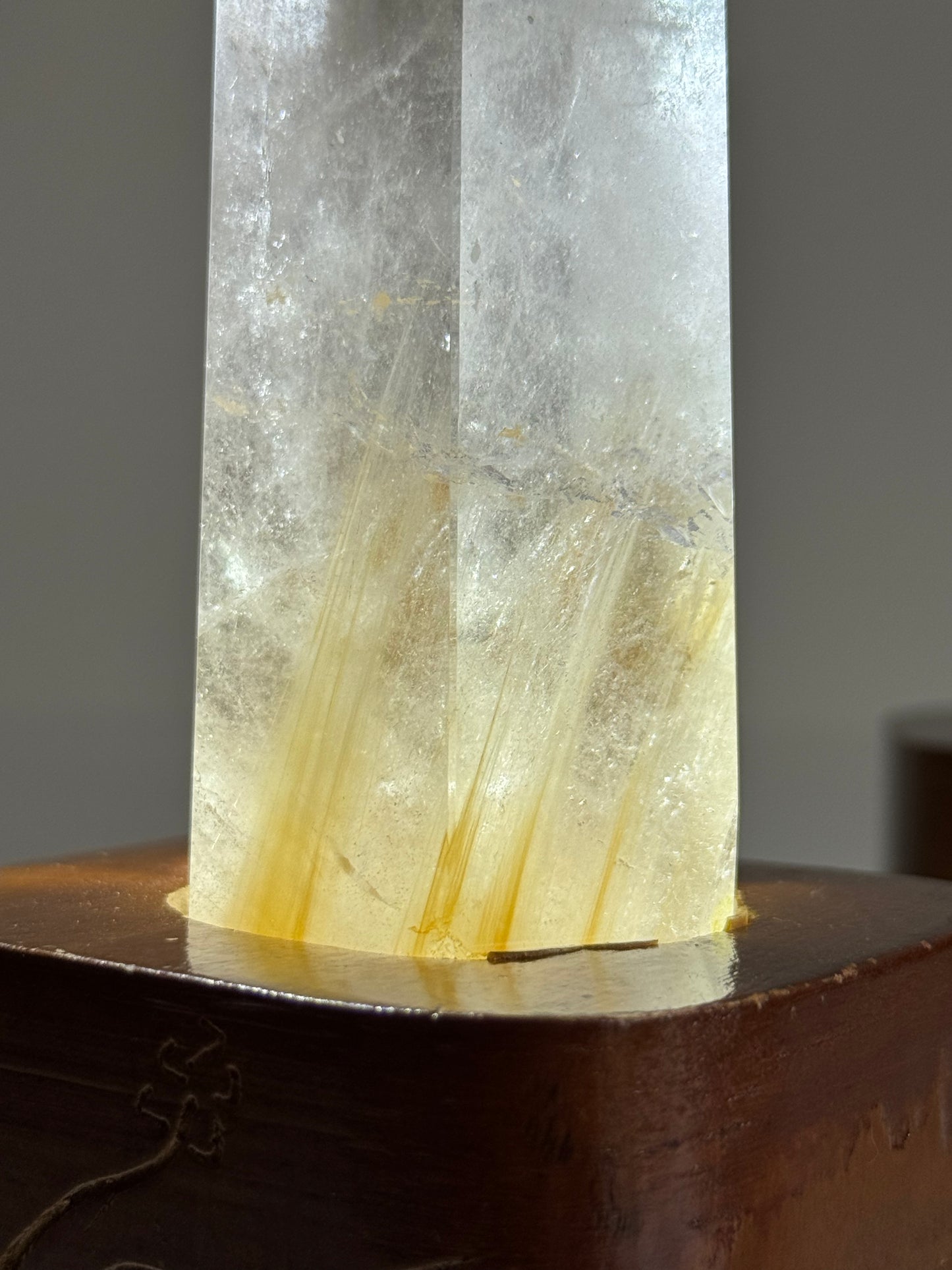 Rutile Quartz Tower with Stand #2
